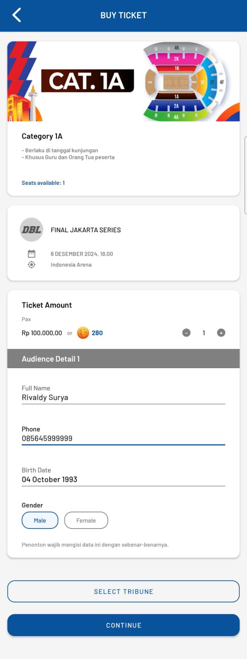 Cara Bali Tiket Indonesia Arena